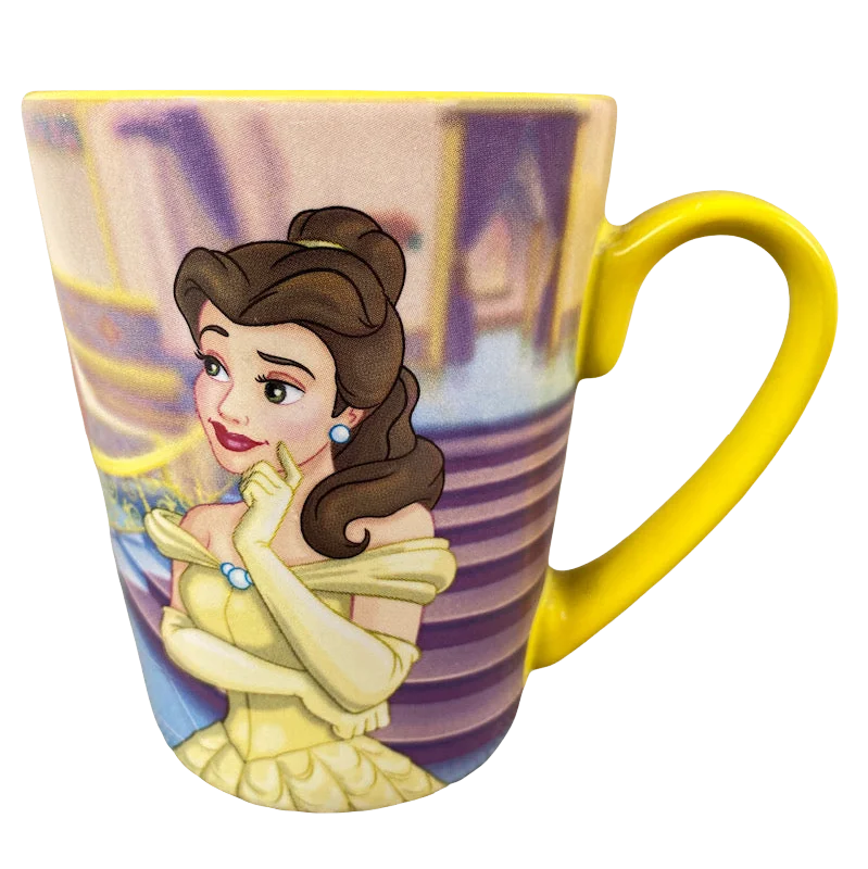 Vintage glass mugs for tea-Belle I'm In Love With A Beast Of A Man Mug Disney Store