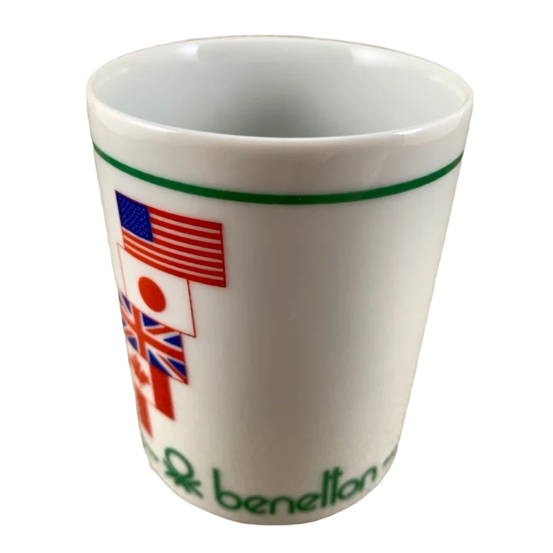 Vintage glass mugs for tea-Benetton Handleless Mug