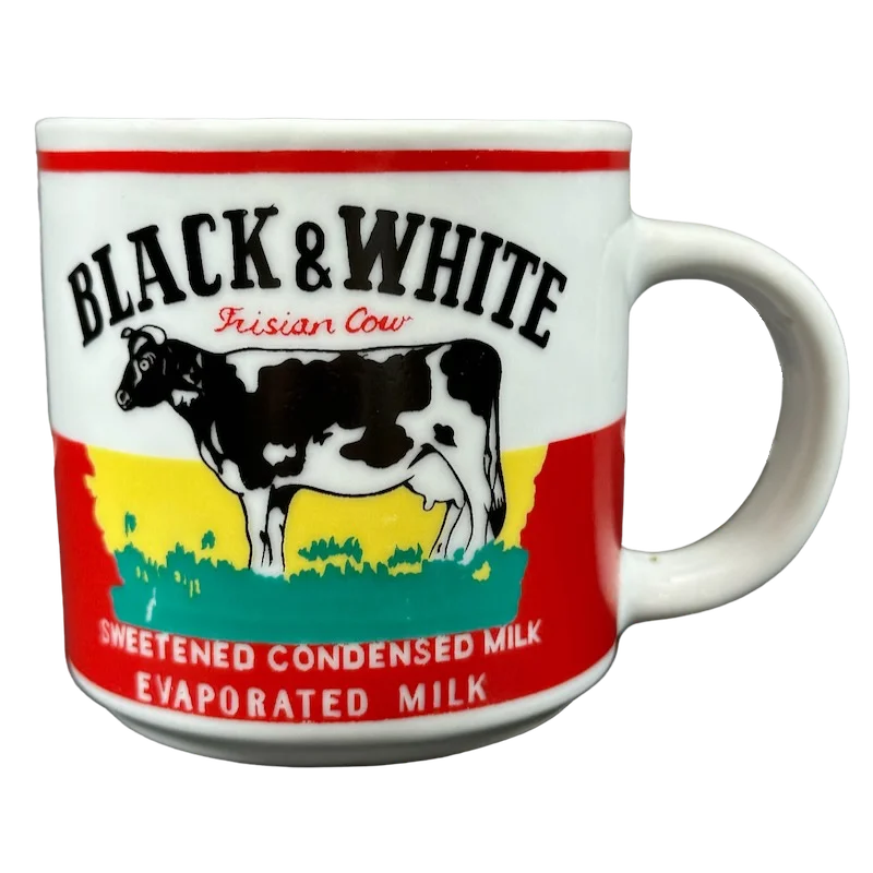 Chic reusable travel mugs-Black & White Frisian Cow Mug JCF Collection