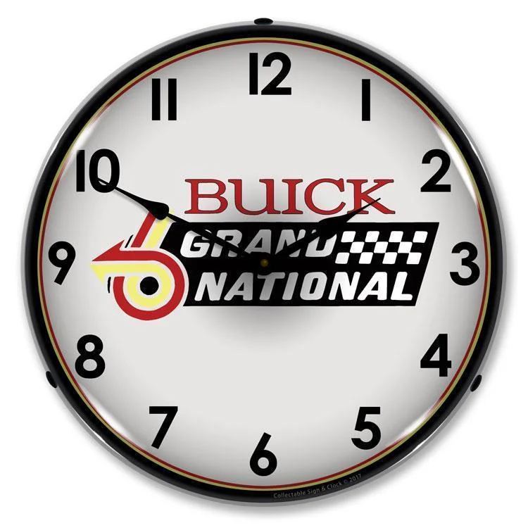 Chic frosted glass candle holders-Buick Grand National Backlit LED Clock