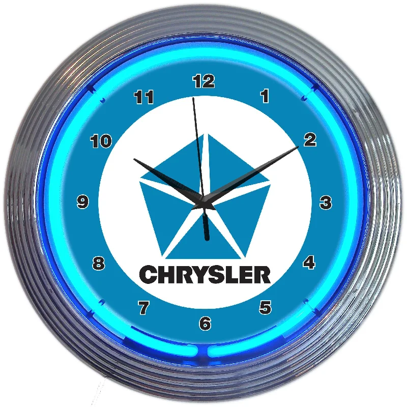 Luxury porcelain flower vases-Chrysler Pentastar Neon Clock