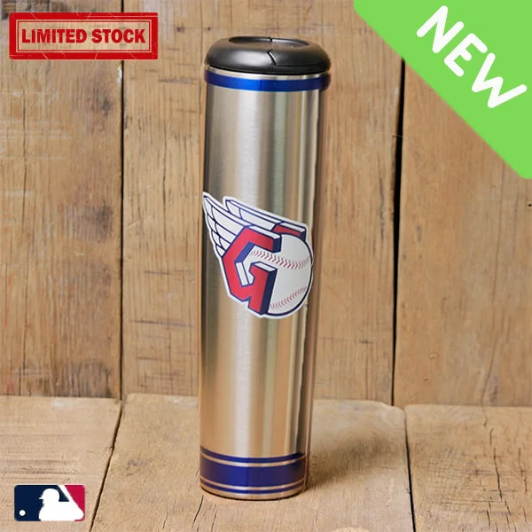 Vintage retro teacups-Cleveland Guardians Metal Dugout Mug | Stainless Steel Baseball Bat Mug