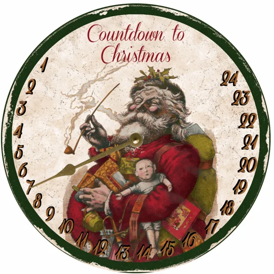 Stylish insulated accent pillows-Countdown To Christmas Clock