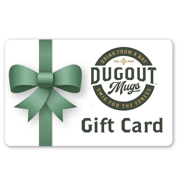 Trendy frosted tumblers with lids-Dugout Mugs Gift Card