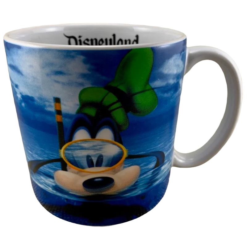 Vintage-inspired ceramic mugs-Goofy Diving Disneyland Oversized Mug Disney