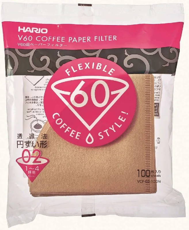 Affordable insulated espresso cups-Hario BROWN Coffee Filters for V60 #02