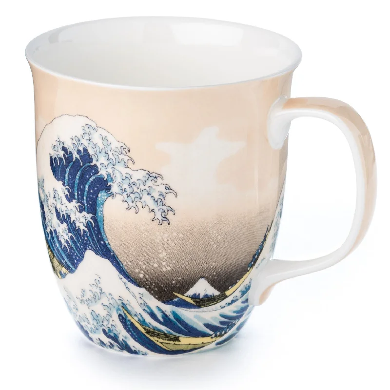 Casual camping coffee mugs-Hokusai The Great Wave Java Mug