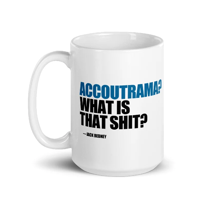 Designer ceramic latte cups-Jack Rebney's Accoutrama Mug