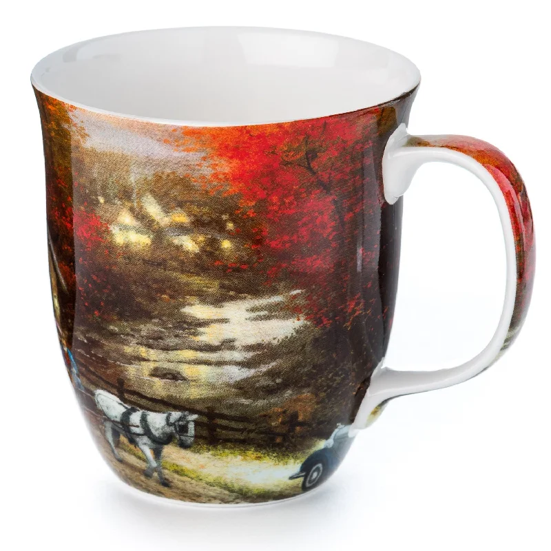 Elegant porcelain drinking cups-Kinkade Country Memories Java Mug