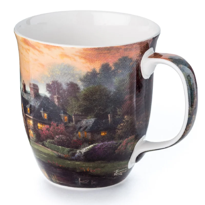 Chic frosted juice tumblers-Kinkade Lakeside Manor Java Mug