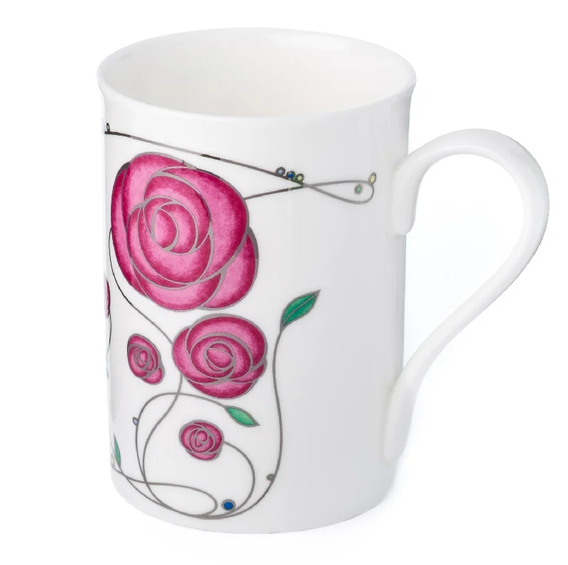 Designer double-wall espresso cups-McIntosh Rose Pink Classico Mug