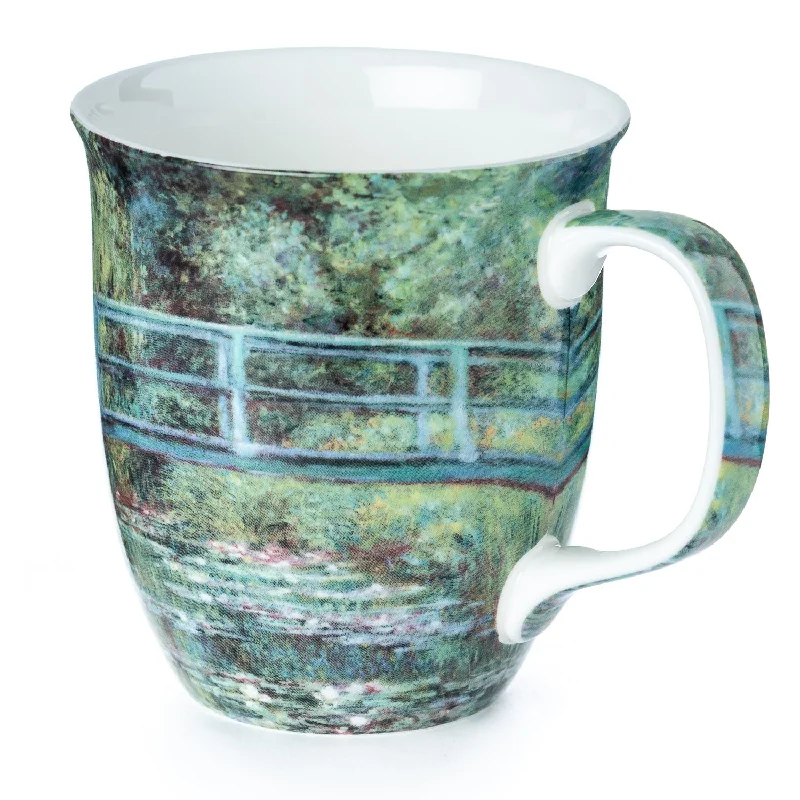 Elegant hand-blown glass cups-Monet The Japanese Bridge Java Mug