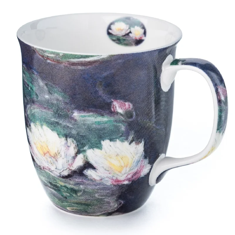 Stylish clear glass coffee cups-Monet Water Lilies Java Mug