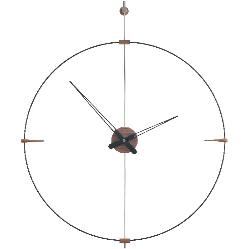 Elegant gold-framed wall art-Nomon Mini Bilbao Wall Clock- José María Reina  - Made in Spain