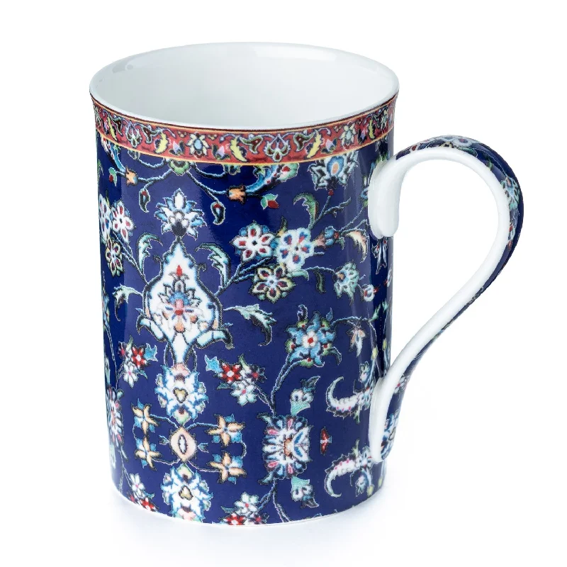 Chic pastel tumblers with lids-Persian Tapestry Blue Classico Mug