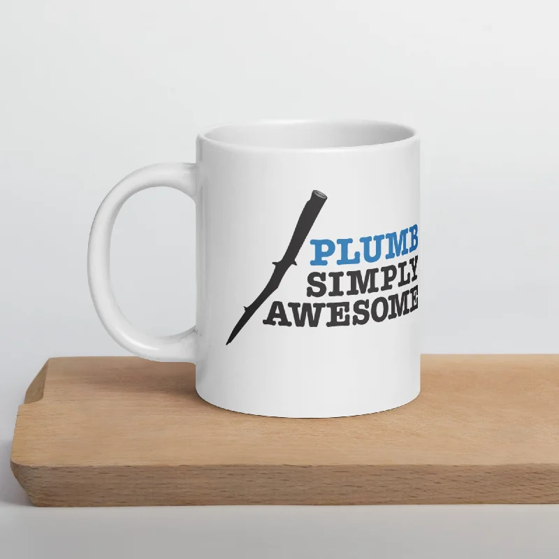 Trendy matte black mugs-Plumb Simply Awesome Mug