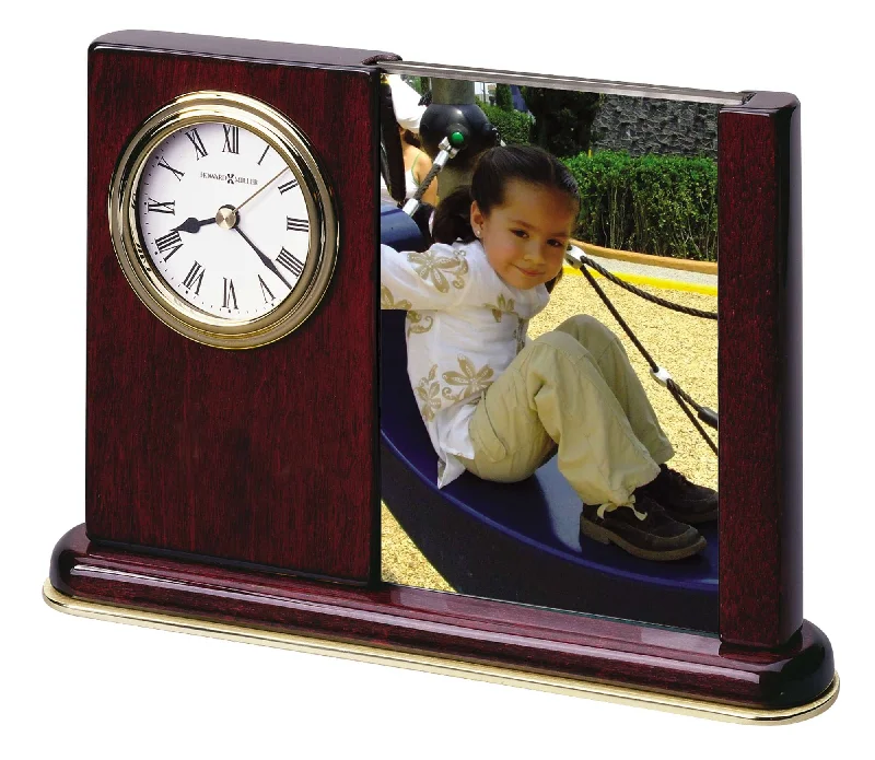 Affordable bamboo table decor-Portrait Caddy Tabletop Clock