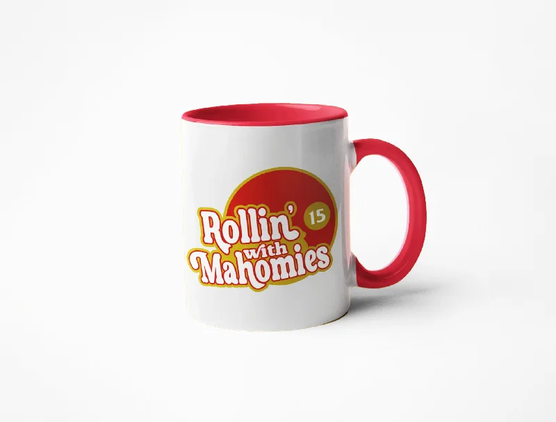 Chic frosted glass tumblers-Rollin’ with Mahomies Coffee Mug -  Kansas City - Mahomes