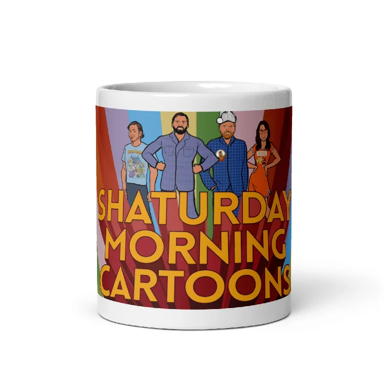 Vintage-inspired whiskey tumblers-Shaturday Morning Cartoons Mug