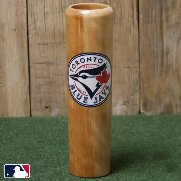 Trendy ombre ceramic mugs-Toronto Blue Jays INKED! Dugout Mug® | Baseball Bat Mug