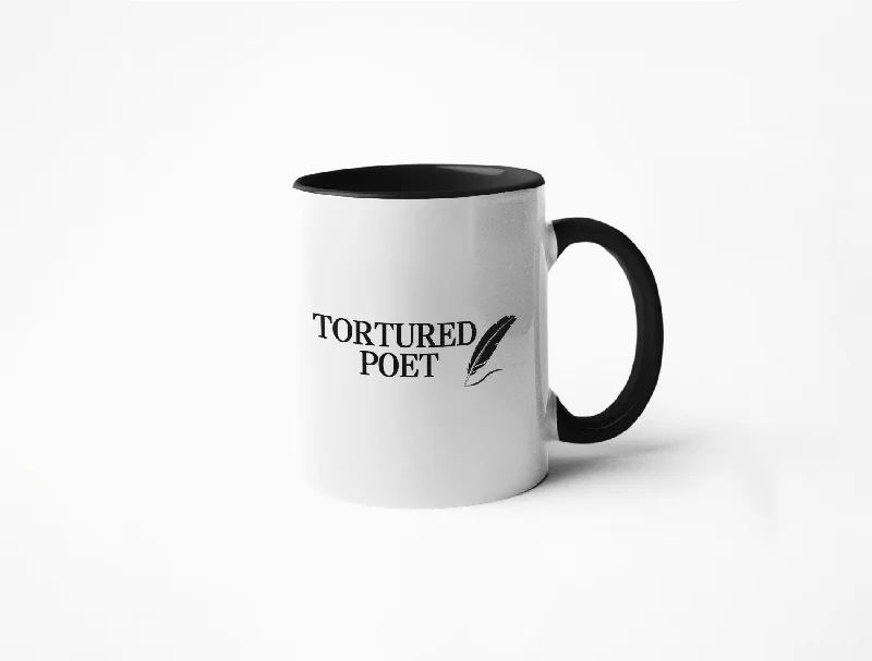 Designer espresso cups on sale-Tortured Poet - Coffee Mug - Taylor Swift Inspired