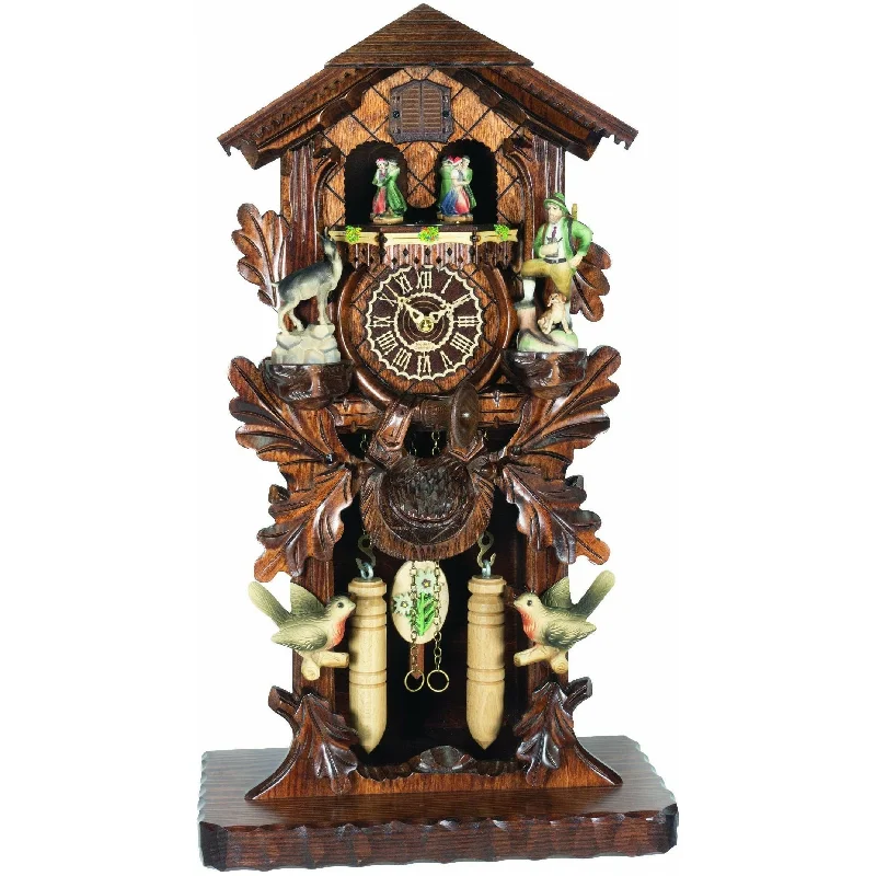 Luxury crystal floor lamps-Trenkle Cuckoo Clock 386/1 QMT Carved-Style 53cm