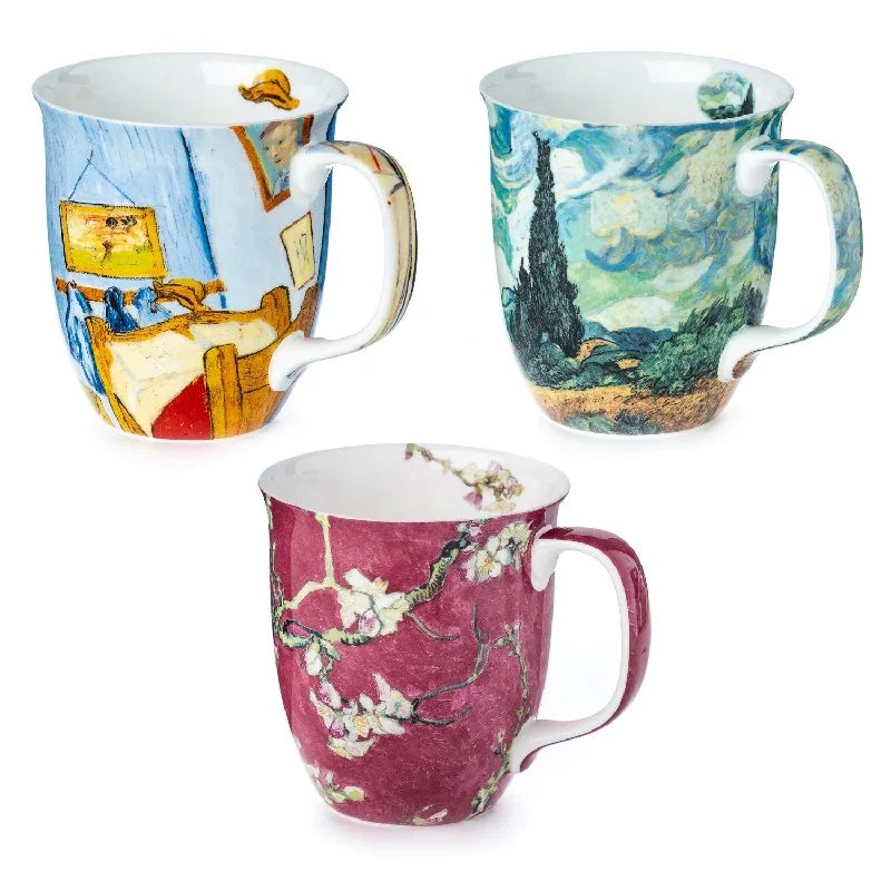 Casual plastic water tumblers-Van Gogh Encore 3 Mug Bundle