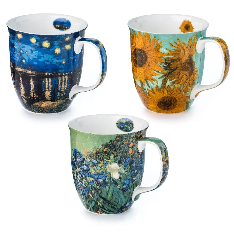 Affordable insulated espresso cups-Van Gogh Original 3 Mug Bundle