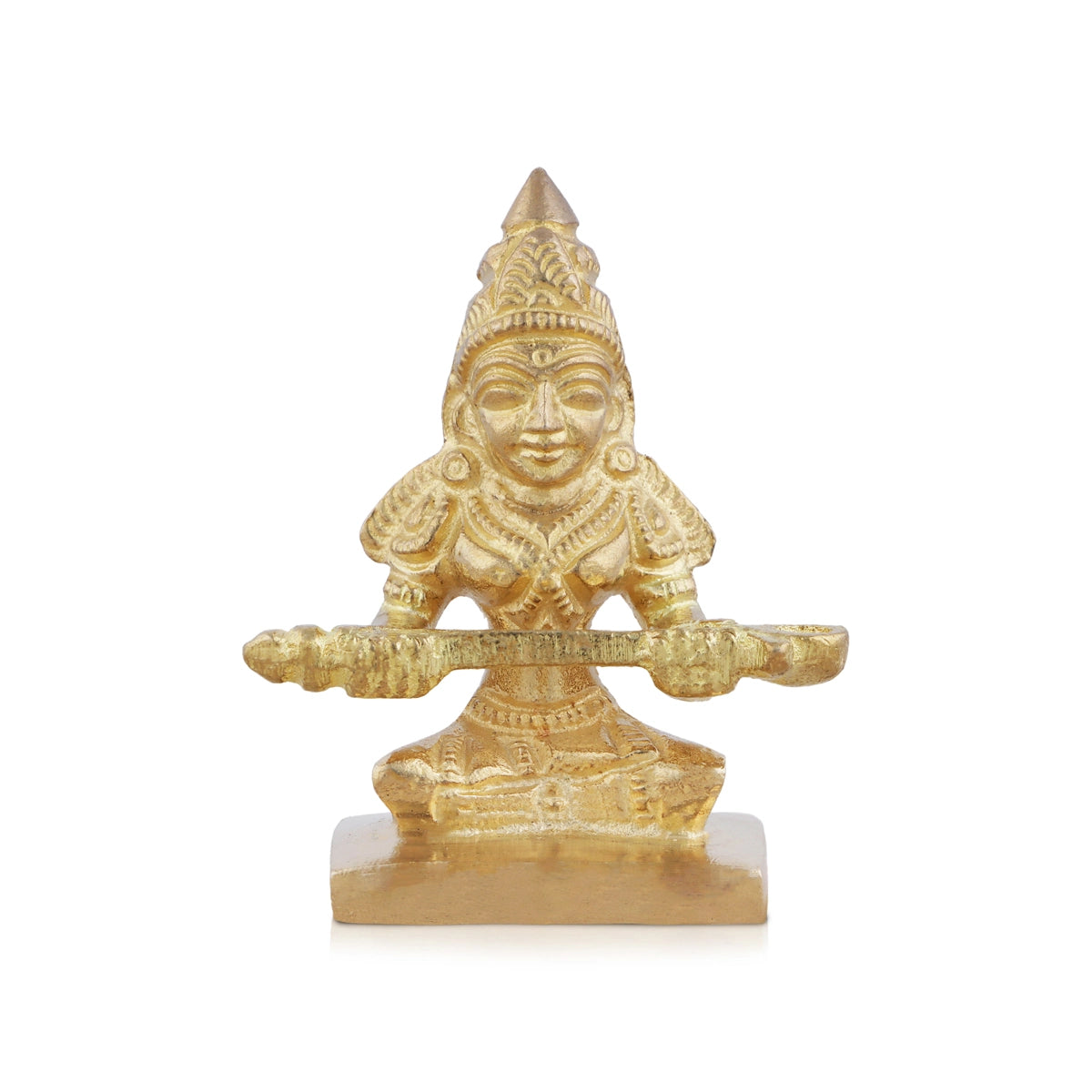 Luxury crystal table centerpieces-Annapoorani Statue - 2.25 x 2 Inches | Brass Idol/ Annapoorani Idol for Pooja/ 110 Gms Approx