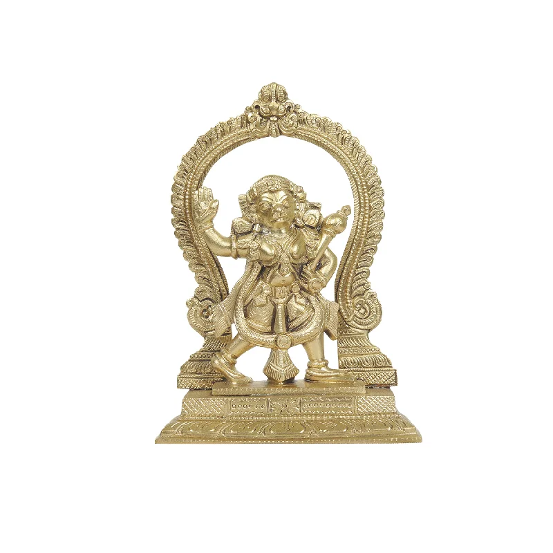 Designer wall art for living rooms-Bronze Hanuman Peeta