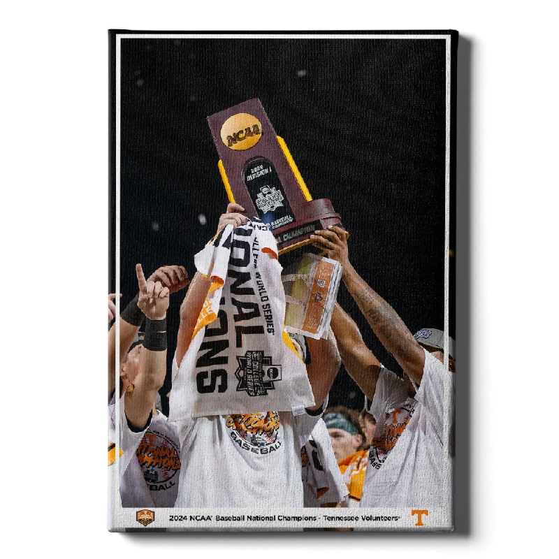 Casual woven baskets for storage-Tennessee Volunteers - 2024 NCAA Baseball National Champions Trophy