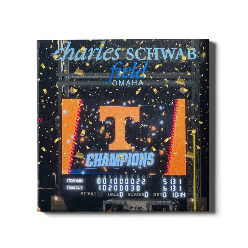 Luxury porcelain flower vases-Tennessee Volunteers - Tennessee NCAA Baseball National Champions Scoreboard