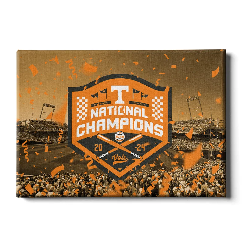 Stylish woven rugs for bedrooms-Tennessee Volunteers - Tennessee Orange NCAA Baseball National Champions